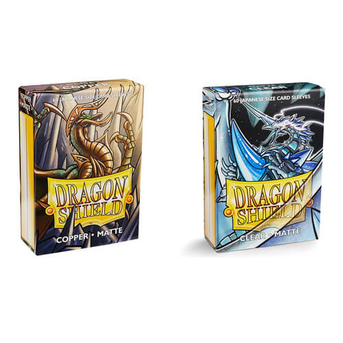 Японские матовые картонные чехлы Dragon Shield, коробка из 60 шт.