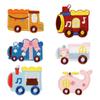 6 Pcs Sew On/Iron On Patches Cartoon Car Embroidered Patches Toy Car Sewing Patches Applique for Bag Jeans Decorations