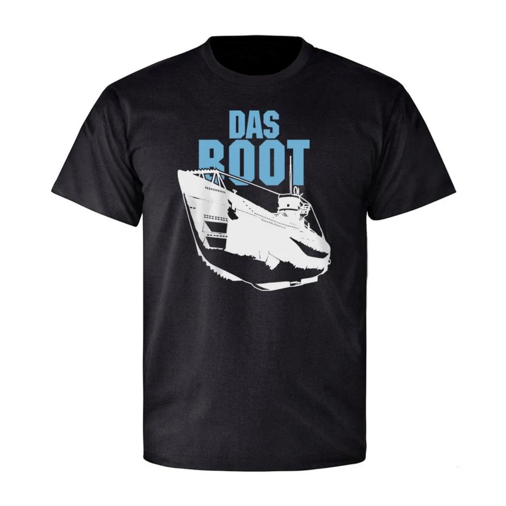 DAS BOOT Атлантический океан U96 Немецкая подводная лодка Серия фильмов Футболка 100% Хлопок Круглый вырез Короткий рукав Повседневная мужская футболка Размер S-3XL