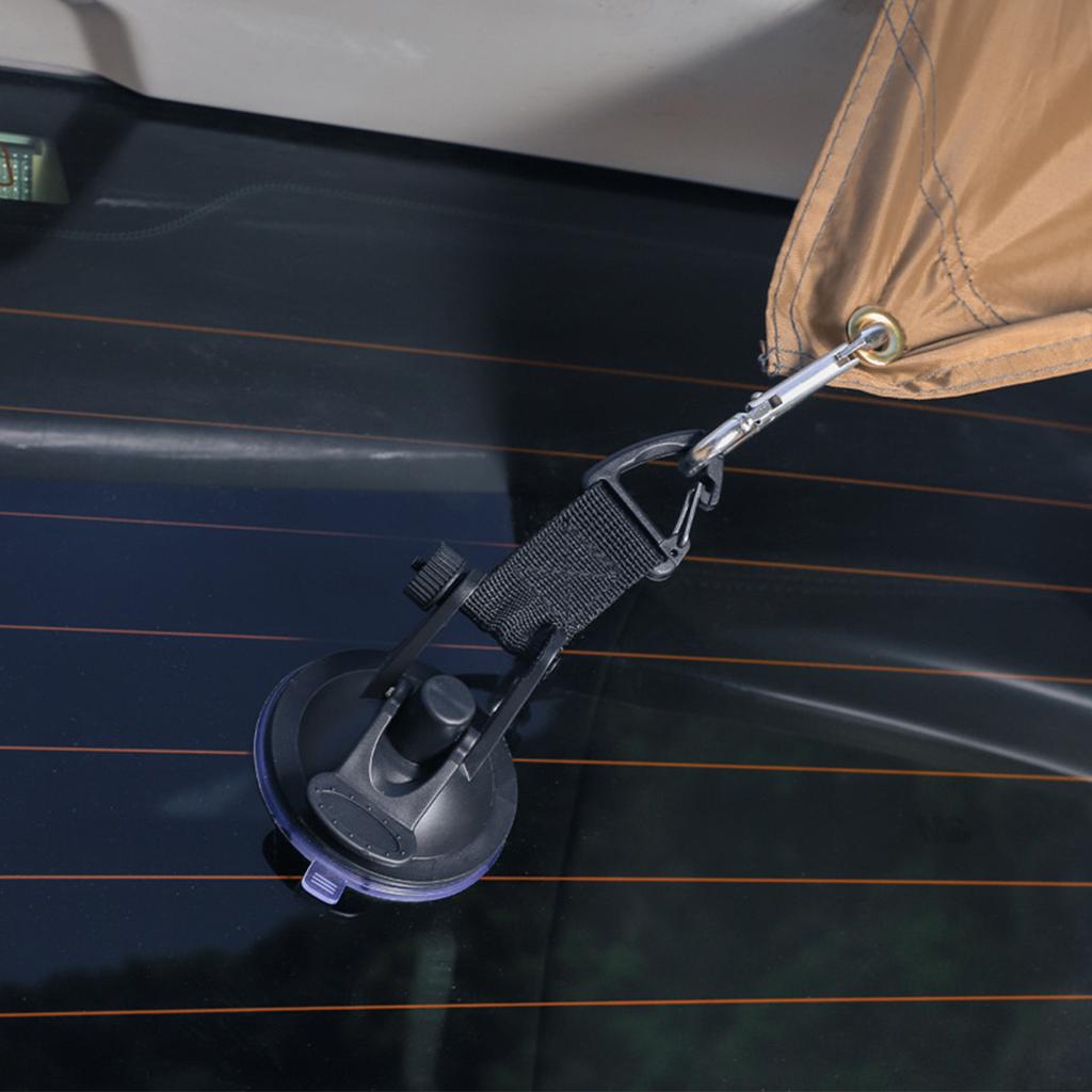 Strong Suction Cup Hooks Heavy Duty Portable 360 Degree Rotating Car Suction Cup Hooks for Outdoor Travel Camping