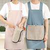 Creative PVC Baking Cooking Aprons Solid Color Waterproof Apron Sleeveless Antipollution Workwear Housework