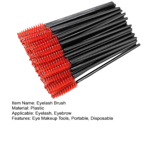 50 шт. одноразовая щеточка для ресниц, наращивание ресниц, щеточка для бровей, портативная щеточка для нанесения туши, аппликатор для макияжа глаз для женщин