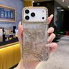 3D чехол с блестками в виде бабочки для iPhone 17 Pro Max 17 Air 17Pro Ударопрочный Прозрачный Мягкий ТПУ Покрытие Задняя крышка телефона