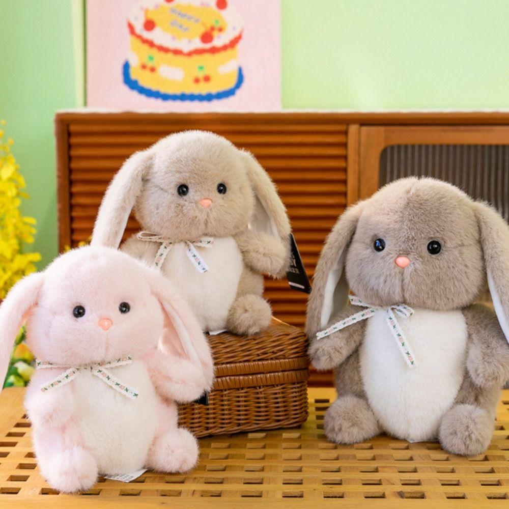 Имитация кролика, медведя, плюшевая кукла, ПП, хлопок, мягкие игрушки, плюшевая кукла, декор для вечеринки по случаю дня рождения