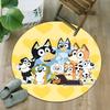 1pc B-Blucy12 Carpet, Round Rug, Comfortable, Suitable for Entryways, Living Rooms, Office, And Bedrooms, Christmas Decoration