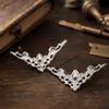 100 Pcs Antique Style Corner Protectors DIY Hair Ornament Parts  For Ancient‑Style Hair Accessories