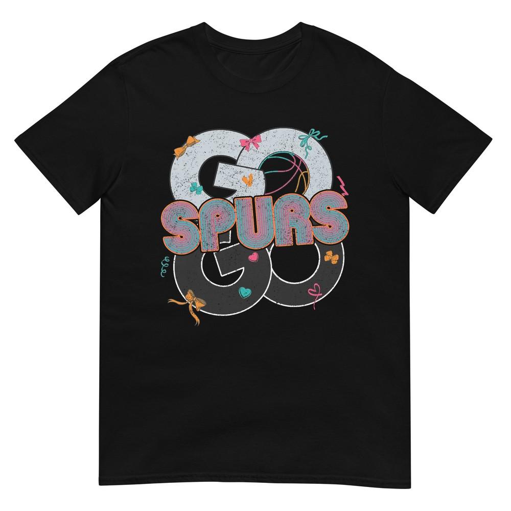 Винтажная футболка Go Spurs Goretro Fiesta для болельщиков, выражающая командный дух