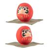 Wooden carved lucky Daruma doll Consecrated with prayers at Shorinzan Daruma Temple wooden Buddha figure Daruma (size 0.5, S) - - Daruma, carving,
