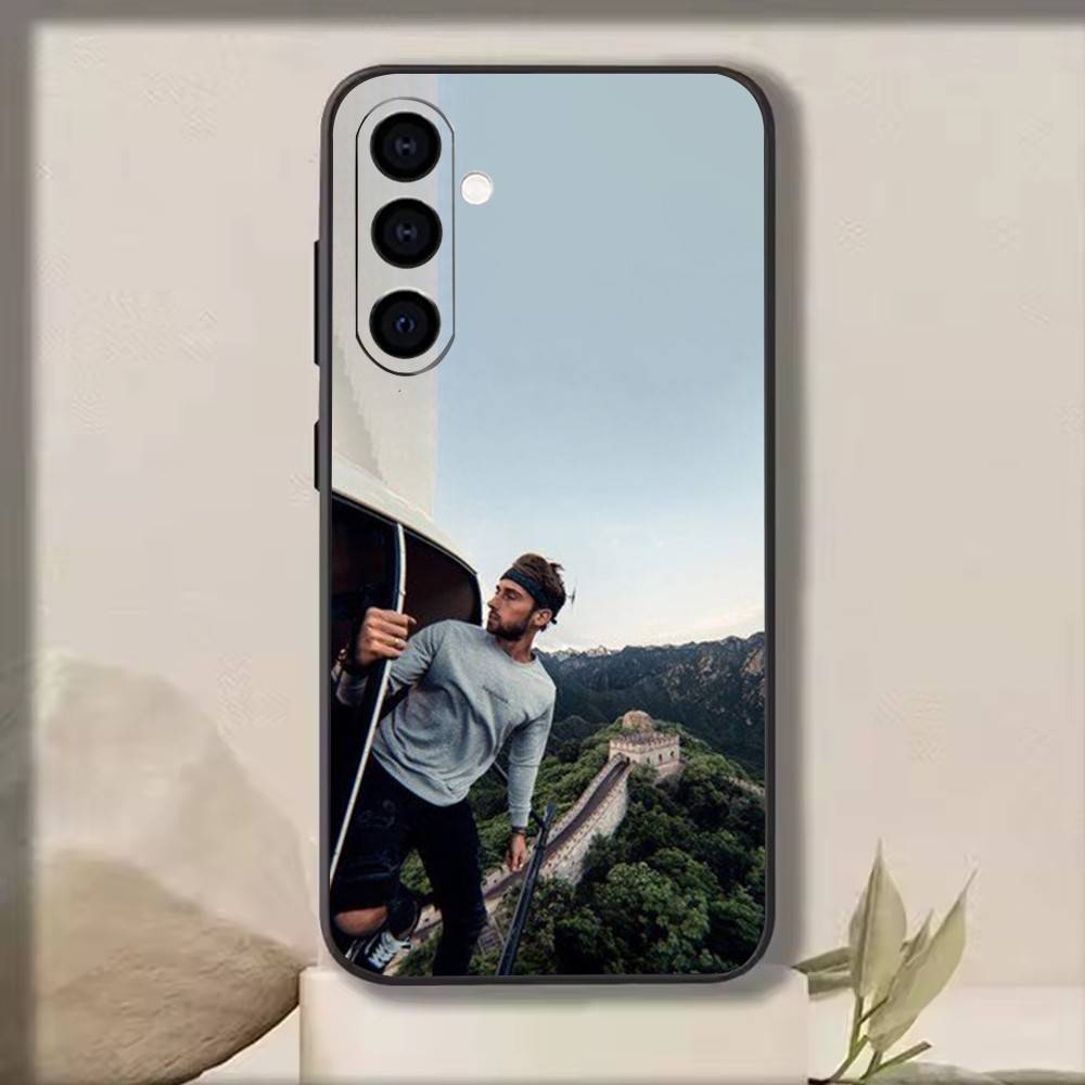 Sam Kolder Чехол для телефона для Samsung Galaxy A73, A72, A71, A70, A53, A52, A51, Другие Мягкий черный чехол