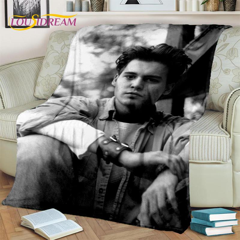 3D Printing Series Johnny Depp Blanket,Soft Throw Blanket for Home Bedroom Bed Sofa Picnic Travel Office Rest Cover Blanket Kids