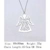 Valentine's Day Vintage Necklace Angel Wings 45cm Or 70cm Long Chain Necklace Women's Bags Choker Necklace