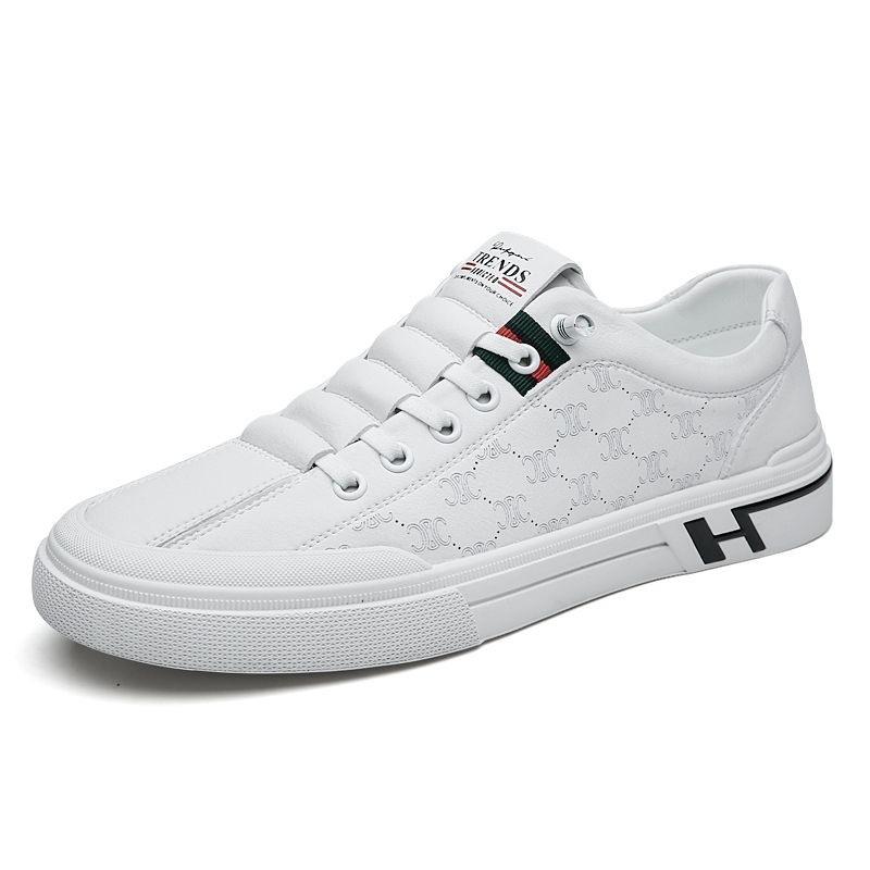 Популярные универсальные туфли для сноуборда, мужские летние дышащие маленькие белые туфли, мужская обувь, корейская версия модных туфель для сноуборда, легкие и однопедальные ленивые туфли