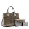 High Temperament Crocodile Pattern Handbag 2023 New Large-capacity Tote Bag European and American Retro Bag