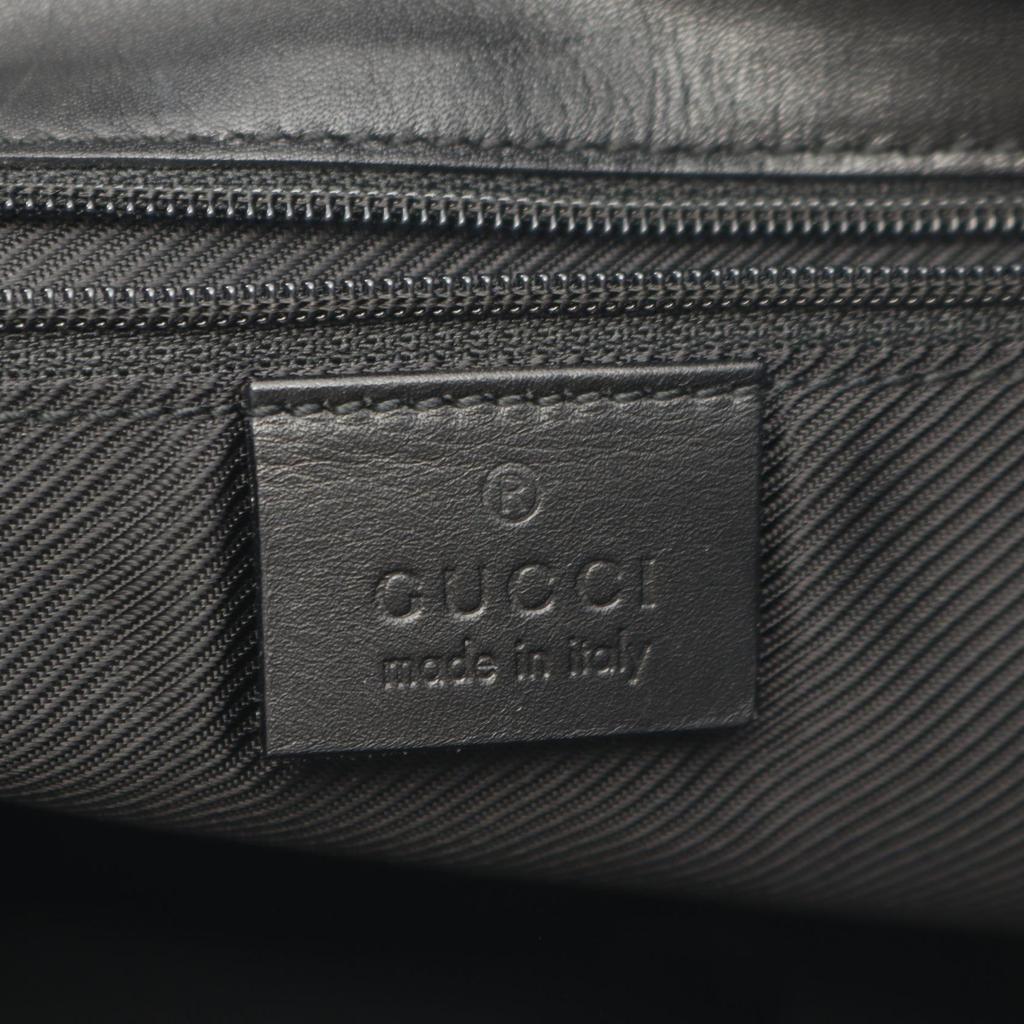 Used GUCCI GG canvas Tote Bag 31244 canvas leather Black Used Women