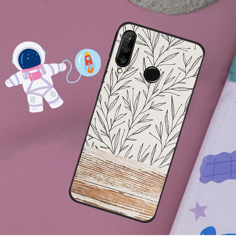 Чехол Boho с ботаническим листом, коровой, кактусом для Huawei Nova 11i 7i 8i 12i 12s Y73 Y70 Y90 Y60 Y72 Y61 Y91 9 10 SE P40 Lite P30 Pro