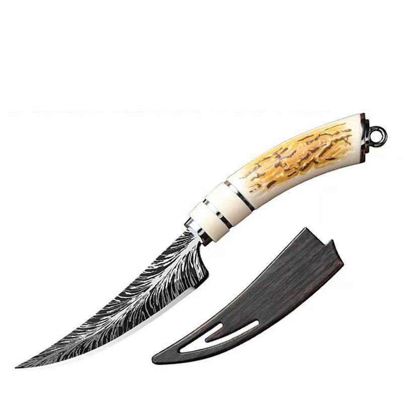 Stainless steel kitchen multi purpose knife suitable for steak bone removal meat slicing and fruit cutting comes with a gift box