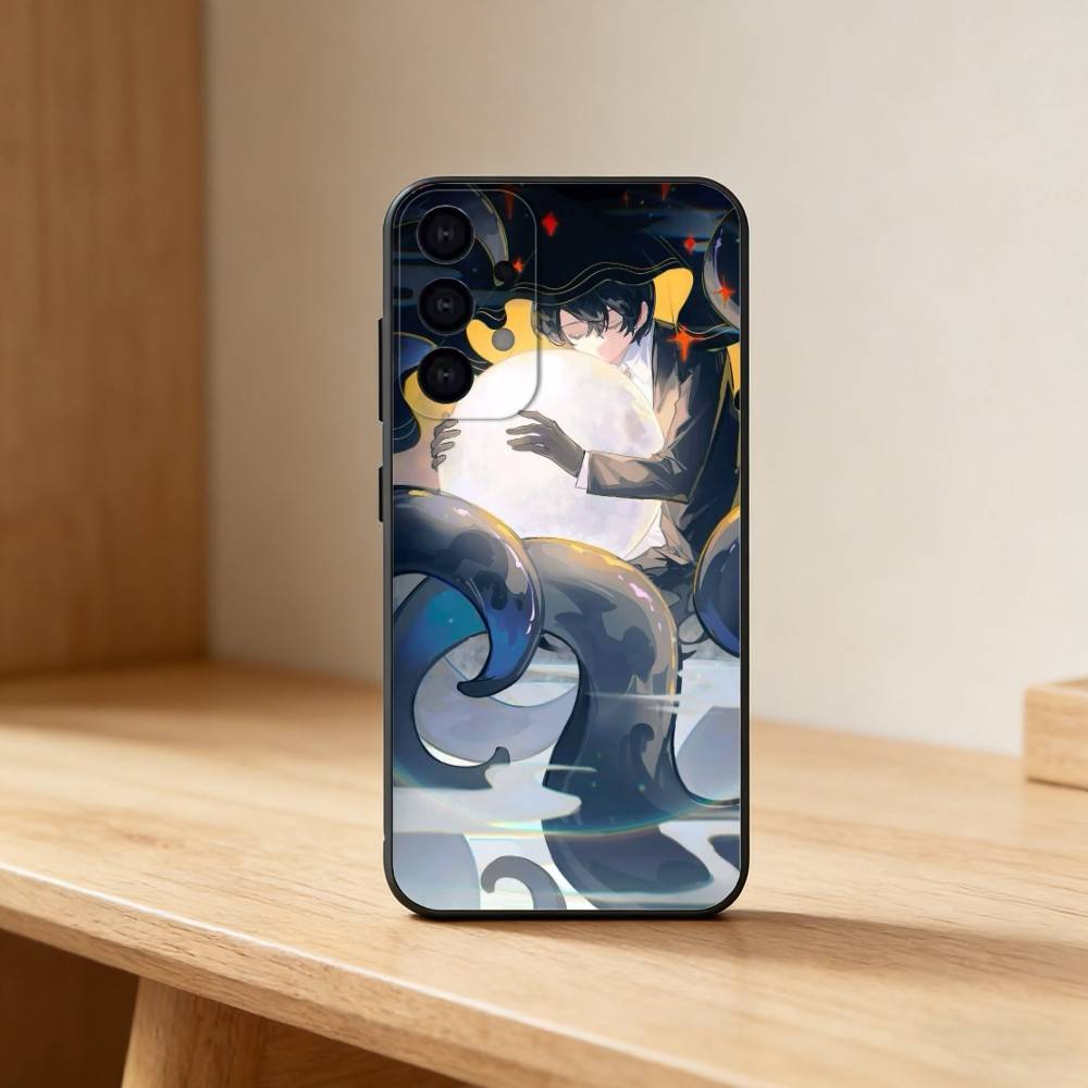 Чехол для телефона L-Lord of Mysteries для Samsung S25,24,23,22,30,21,10,9,Ultra,Plus,Lite Мягкий черный чехол