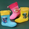 Children's Rain Boots Winter Fleece-lined Thickened Cartoon Waterproof Non-Slip Boots Boys and Girls Rain Boots