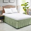 Solid Color Elastic Bed Skirt Elastic Built-in Bed Apron
