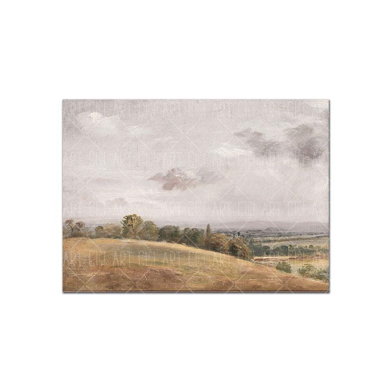 Vintage European Landscape Coastal Poster Botanical Art Print Textile Canvas Oil Painting Wall Picture Living Room Home Decor