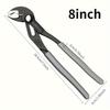Water Pump Pliers Quick-Release Plumbing Pliers Pipe Wrench Adjustable Water Pipe Clamp Pliers Household Hand Tools Multi-functi