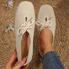 2024 Autumn Mesh Breathable Women's Flat Shoes Solid Simple Ballet Flats Female Casual Lace-up Walking Shoes for Women