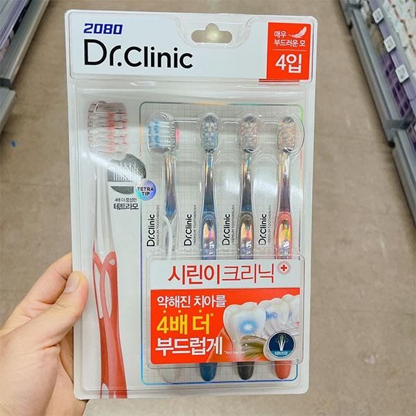 2080 Доктор. Зубная щетка Clinic для чувствительных зубов 4 шт. x 2 шт.