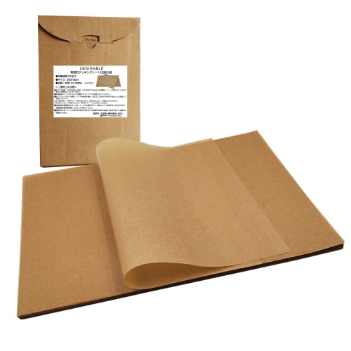 Desirable Eco-Friendly Unbleached Cooking Sheets, 200 Sheets, Made with Natural Materials, Unbleached Kraft Paper for Oven Baking, Cooking, Grilling,