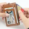 Многофункциональный RFID-кошелек на молнии из ПУ-кожи, многопозиционный чехол для карт на молнии, держатель для карт, держатель для рабочей ID-карты