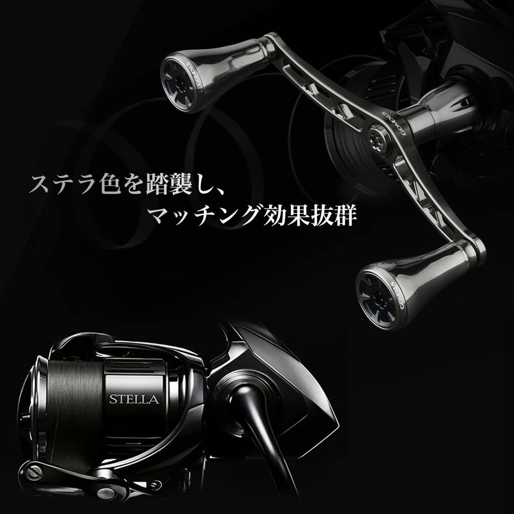 Gomexus CY98 Reel Shimano Spinning Reel Compatible Double Twin with Titanium Handle for Sea and Light Ambidextrous Handle, Handle, Stella, Nasky,