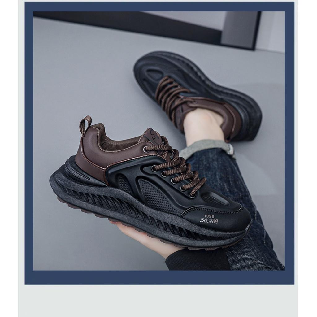 Повседневная обувь Мужская обувь Корейская модная обувь Pops Мужская обувь Tide Толстая подошва Спортивная обувь для бега