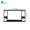 Real Soft Carbon Fiber Sticker For Seat Leon 2013 2014 2015 LHD RHD Car Central Control Screen Trim Interior Accessories