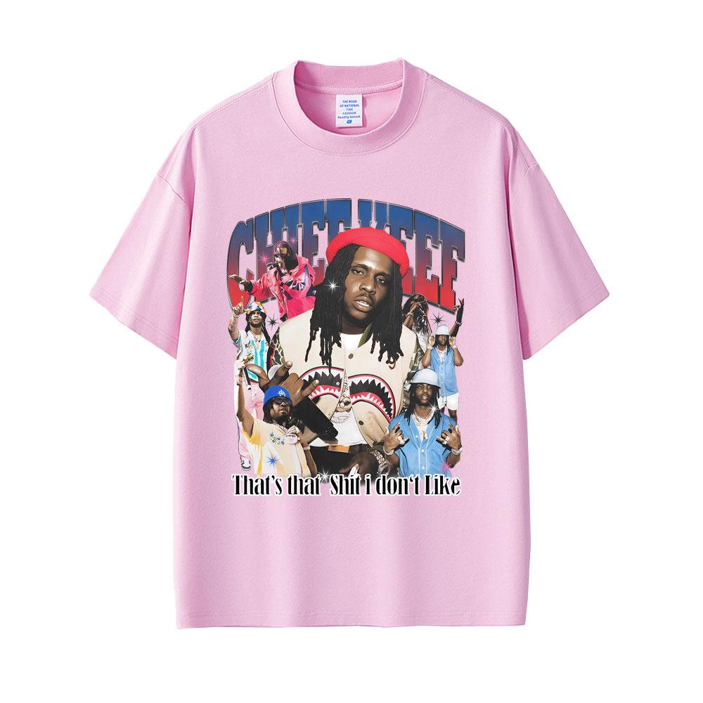 Рэпер Chief Keef That's That Shit I Don't Like Графические футболки Унисекс Женские Хип-хоп Винтажные футболки Мужские Повседневная Хлопковая футболка