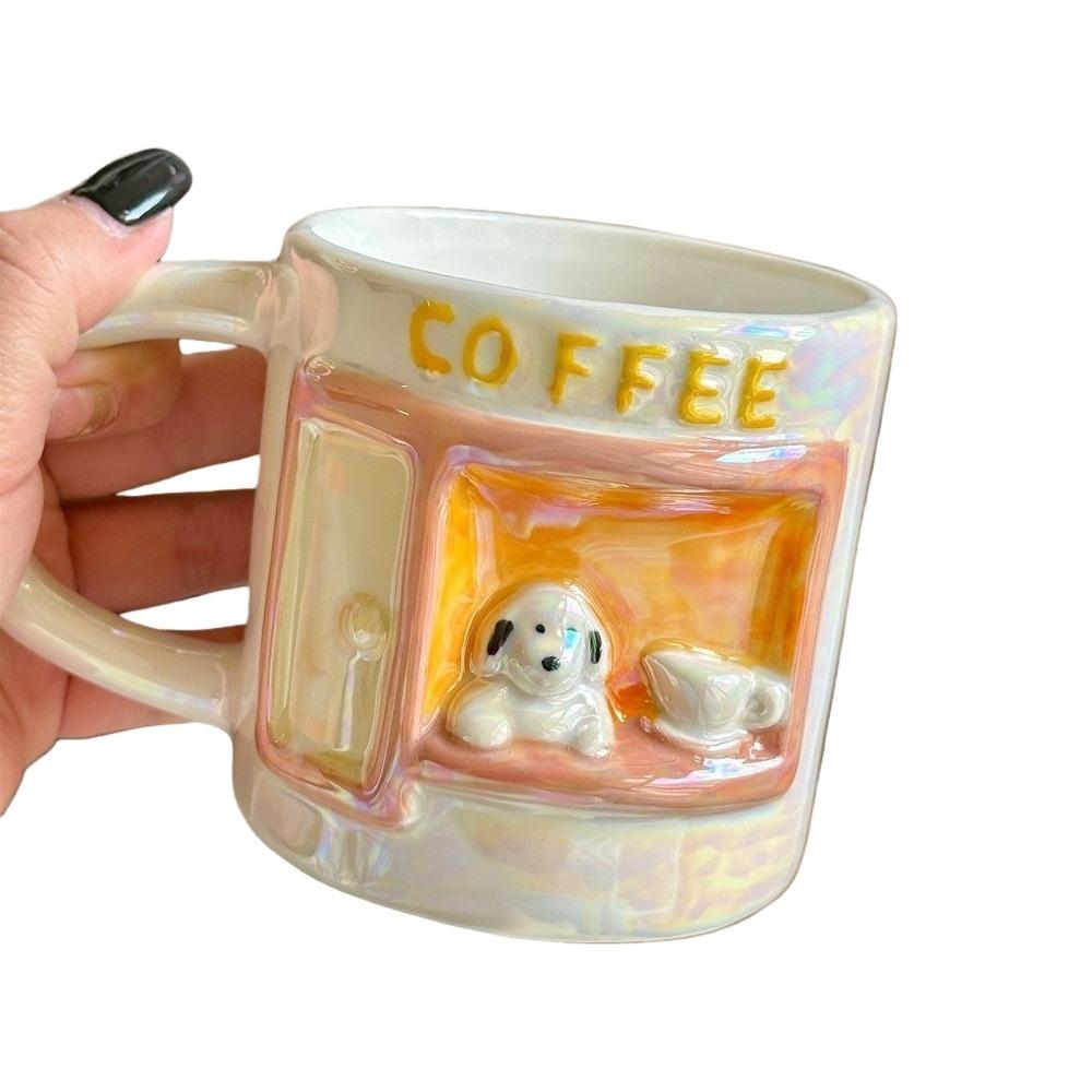 Cartoon Coffee Mug 320 ml Tea Cup Water Cup Puppy Ceramic Milk Cup  Valentine's Day Present