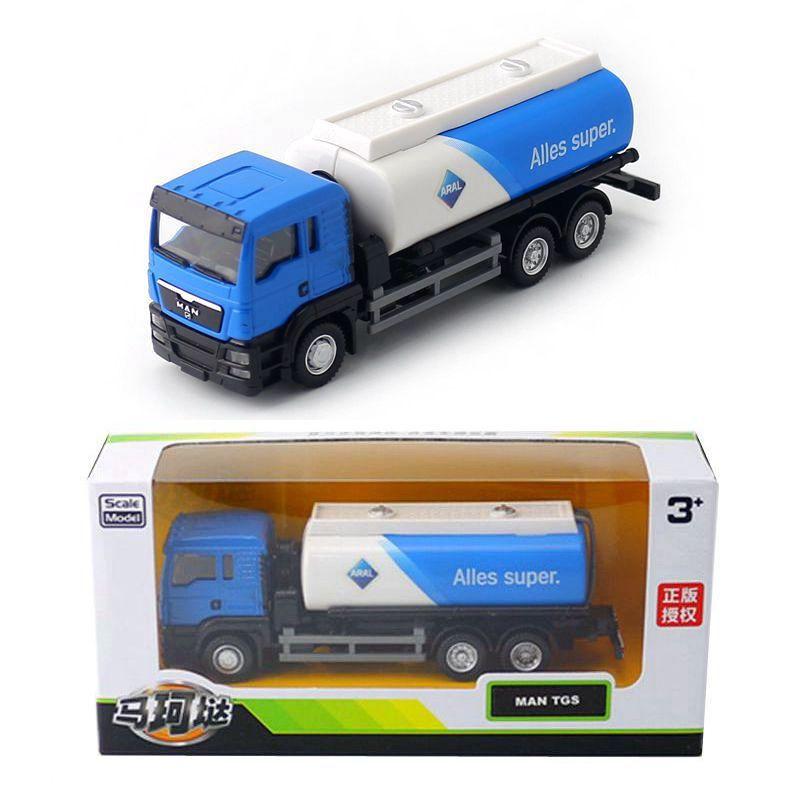 Marco 1:64 Alloy Toy Truck Model Scania Man Engineering Vehicle Mixer Fire Truck Container Truck(Man - oil tanker truck)