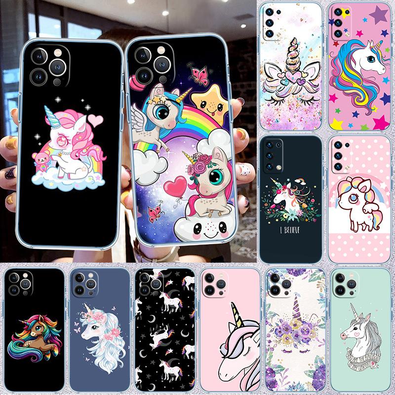 RP14 Cartoon Unicorn Phone Case for Motorola Moto G10 G20 G30 G31 G32 G34 G35 G41 G42 G50 G51 G52 G55 G60 G60S G62 G71 G72 G75