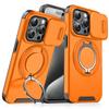 Magnetic Adjustable Kickstand Case for iPhone 17 16 Plus 15 14 13 Pro Max Camera Slide Shockproof Bumper Slim Protective Cover