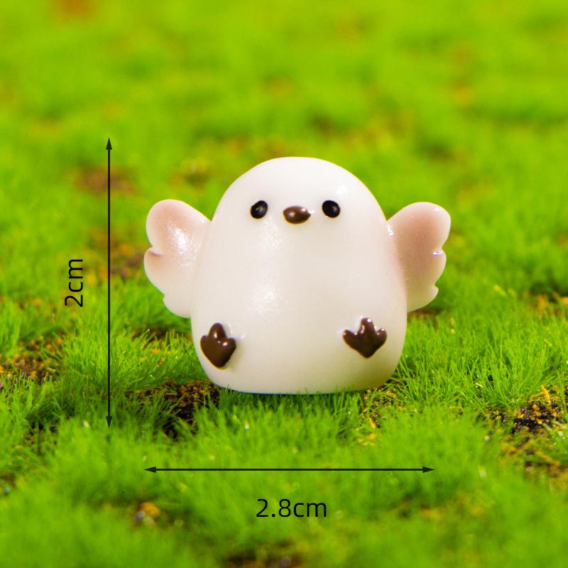 Настольное креативное 3D украшение Tit, смола, имитация маленькой птички, DIY миниатюрный декор для ландшафта, аксессуар для экрана дисплея автомобиля