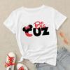 Disney Cartoon Men Tops Family Mickey Mouse Women T Shirt Dad Mom Son Daughter Clothing Fashion Bro Sis Summer Family T-shirts