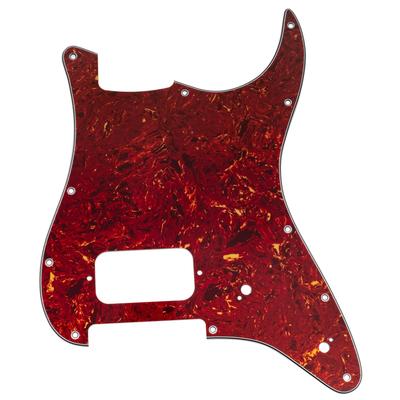 Musiclily Pro ST HT H Пикгард для Squier Sonic Strat, Коричневая черепаха (Electric Brown Tortoiseshell), 11 отверстий, 4-слойный