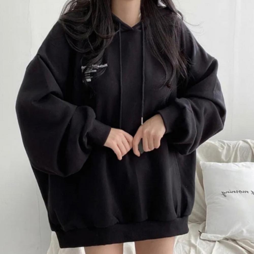 New Arrivals Open Run Hip Cover Big Size Hoodie Dress