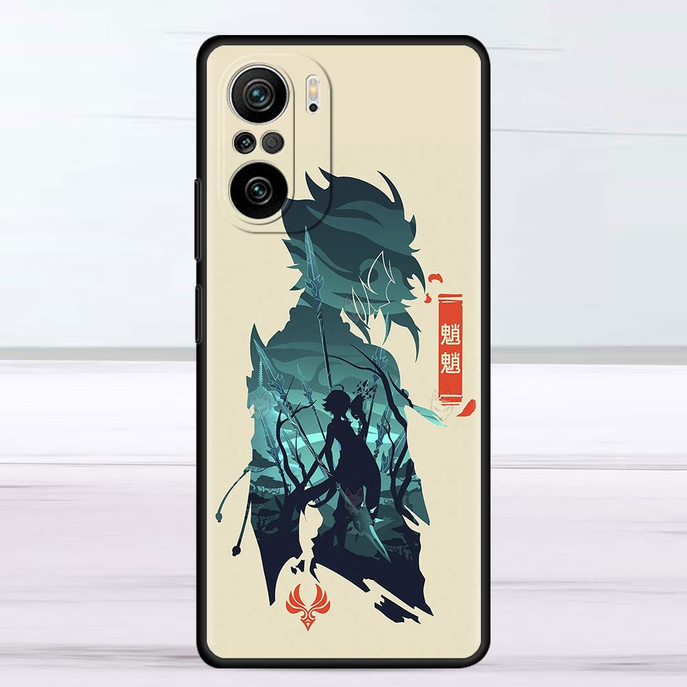 Милый чехол с рисунком аниме Genshin Impact для Xiaomi Redmi Note 11 10 9S 9 K40 Pro 7 8 9A 9C 8T 9T 10C 10Pro, силиконовый чехол для телефона