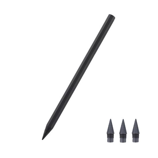 Металлический пишущий карандаш с многоразовым металлическим наконечником. Не требует чернил или заточки. Ручка для письма с плавным трением для архитекторов, художников. Карандаш с удобным захватом.