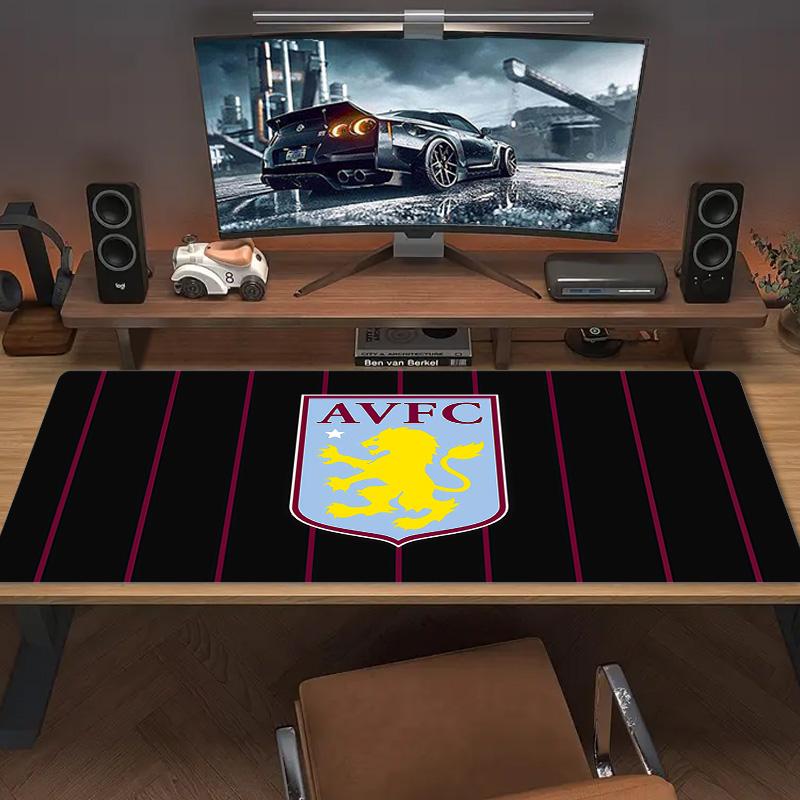 Aston Villa FC Print Cushion Non-slip Laptop Tablet Big Mousepad XXL Mat Mini PC Playmat With Lock edge