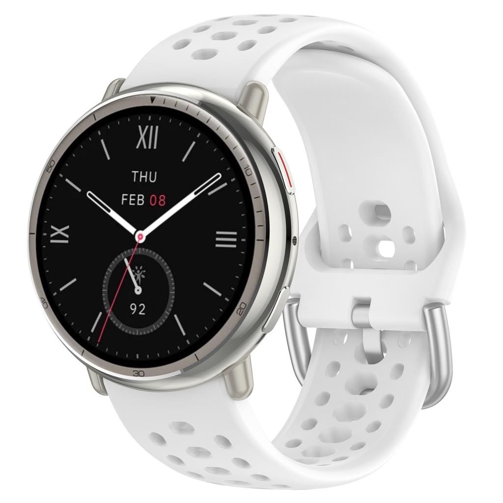 Оригинальный силиконовый ремешок для Amazfit Active 2, спортивный, дышащий, 20 мм, браслет, ремешок для Amazfit GTS 4 3 2 mini