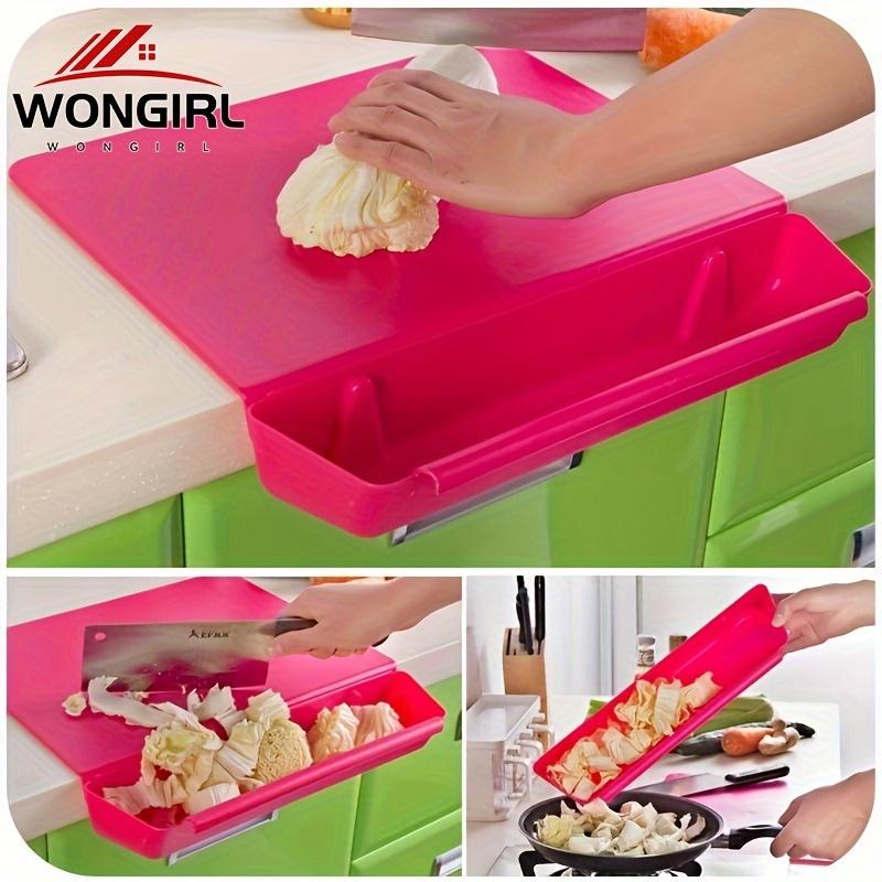 1 шт. Нескользящая разделочная доска 2в1, Съемная разделочная доска и контейнер для продуктов