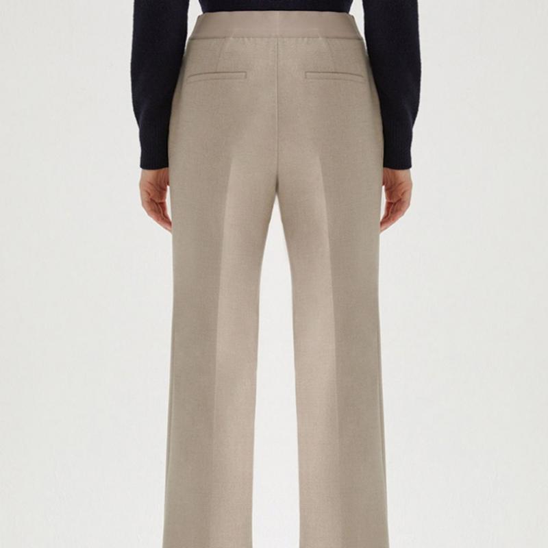 [Она S пропустила] Узкие брюки Bootcut с полосками сзади SwwSlo41040 Я