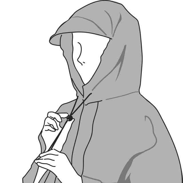 Дождевое пончо Kawasumi Seisakusho PEVA для защиты коленей от дождя, серое, 259-00971/KW-800GR