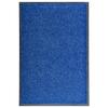 VidaXL Washable Doormat Blue 60x90 Cm