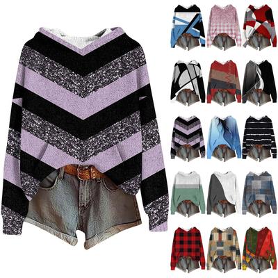 Женские толстовки Вязаный свитер Милая рубашка Осенний пуловер Толстовка с капюшоном